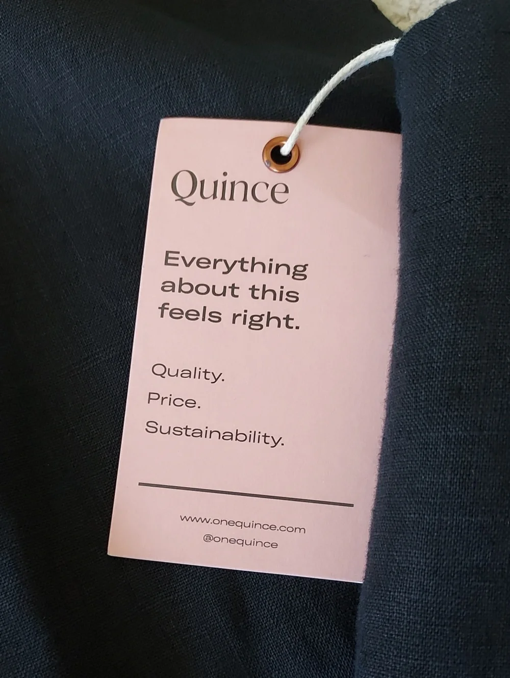 NWT QUINCE linen jumpsuit